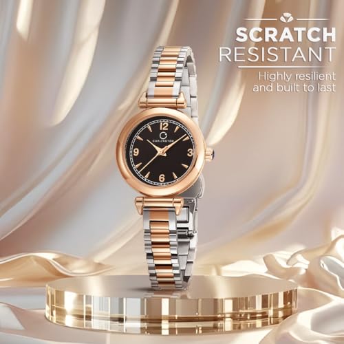 Image of Carlington Diva Series Analog Women Wrist Watches with Stainless Steel Chain Strap | Premium Fashion Watches for Ladies | CT - 114