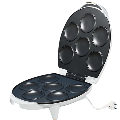 Tostiarepa Eléctrica de 6 Cavidades | Tostadora para Arepas Venezolanas | Molde Antiadherente para Arepas Caseras de Maíz | laborawi