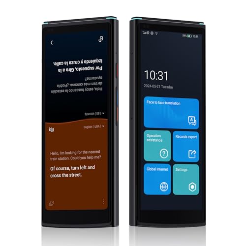 iflytek Language Translator Device with Offline Translation, 60 Languages Voice & Photo Translation, Real-Time Interpreter, 2-Year Free Global Data, for Travel, Business, Learning