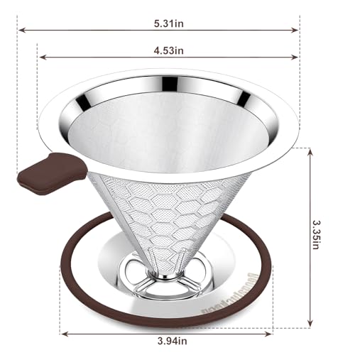 Roogaluckeep Stainless Steel Reusable Filter