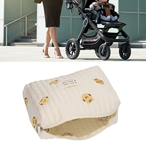 Bolsa de Fraldas Bolsa Organizadora Bordado Requintado Algodão Macio Bolsa de Carrinho de Carrinho d