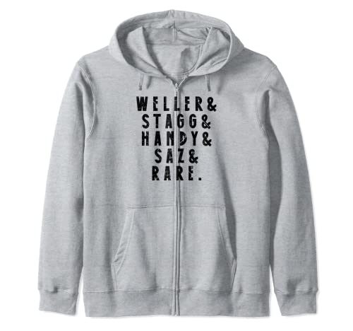 William Larue Weller, George T Stagg, Thomas H Handy, Sazerac, Eagle Rare Trace Bourbon Whisky Funny whisky Tshirt perfetta per le persone che amano bere alcolici come liquori o whisky Tennessee. Abbigliamento perfetto per un compleanno amanti del whisky per un uomo,