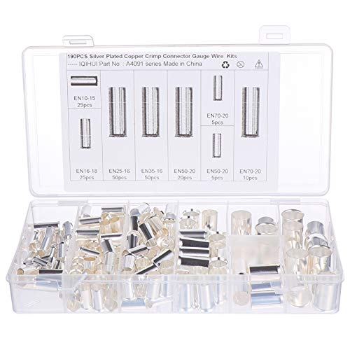 Embout de câble cuivre ABOOFAN 190 pièces assortiment bornes à sertir
