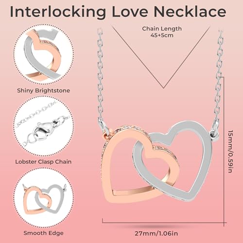 Silver Plated Necklace Gift For Her, Birthday, Anniversary Or Valentine's Day Present For Wife Mom Daughter Granddaughter and Sister Or Girlfriend2