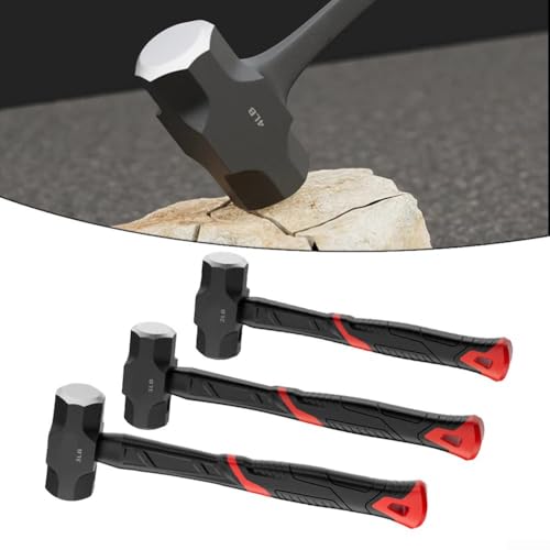 Martillo octogonal resistente con componentes tratados térmicamente para mayor durabilidad en condiciones estresantes (1 libra)