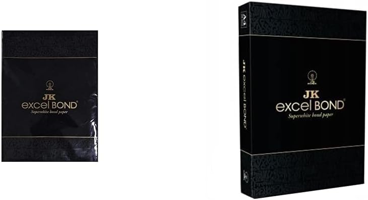 JK Excel Bond - A4, 100 Gsm, 1 Ream, 500 Sheets Each & JK Excel Bond A4 Paper - 80GSM, 500 Sheets