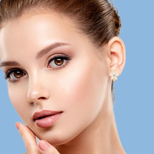 Cubic Zirconia Hoop Earrings 14K Gold Plated Tiny Huggie Earrings Simple Lightweight Small Hoops jewelry gifts for women3