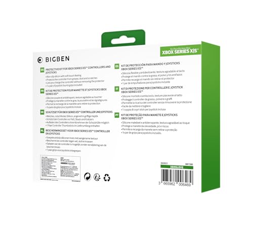 Silicone Skin Pour Manette Xbox + Une Paire De Grips Pour Joystick Couleur - vue 4