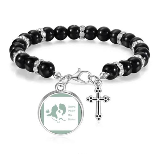 no/no Playful Shephered Dog Bajs Soffa Pärlarmband Boho-smycken