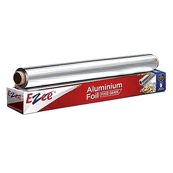 Ezee Aluminium Foil 9 Meter 11 Micron | Parchment & Wrapping Paper | Perfect for Packing, Wrapping & Cooking Food