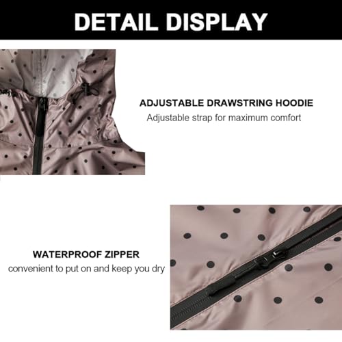 Image of salamra Rain Poncho Jacket - Hooded Waterproof Raincoat with Pocket for Women Men Adults