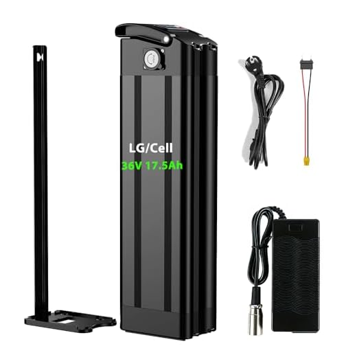 (LG/Cell) Batterie de vélo électrique 36V 17.5Ah pour Moteurs 250W 500W – Litio Batterie de Remplacement pour Vélo Pliant - Batterie Lithium-ION Ebike pour MiFa Rex Prophete Aldi Bike (36VOLT 500W)