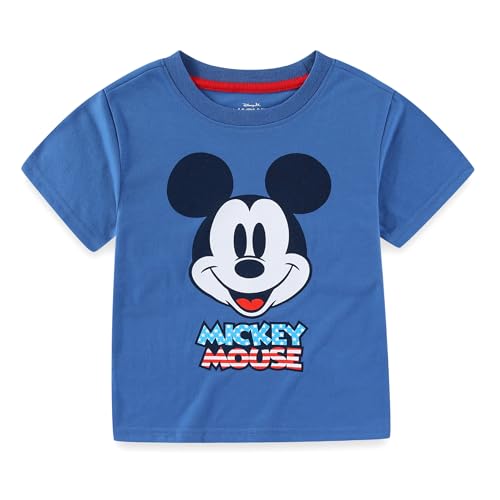 Image of Disney Mickey Mouse Boys Short Sleeve T-Shirt and Active Mesh Shorts Set for Toddler and Big Kids