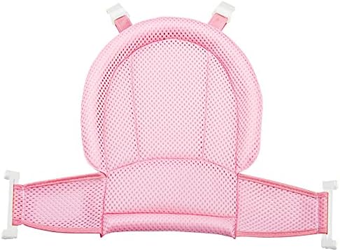 Universal Newborn Baby Bath Net Adjustable Non-Slip Bathtub Support Foldable Shower Bathtub Support Net Bath Seat for 0-24 Months (A Style)