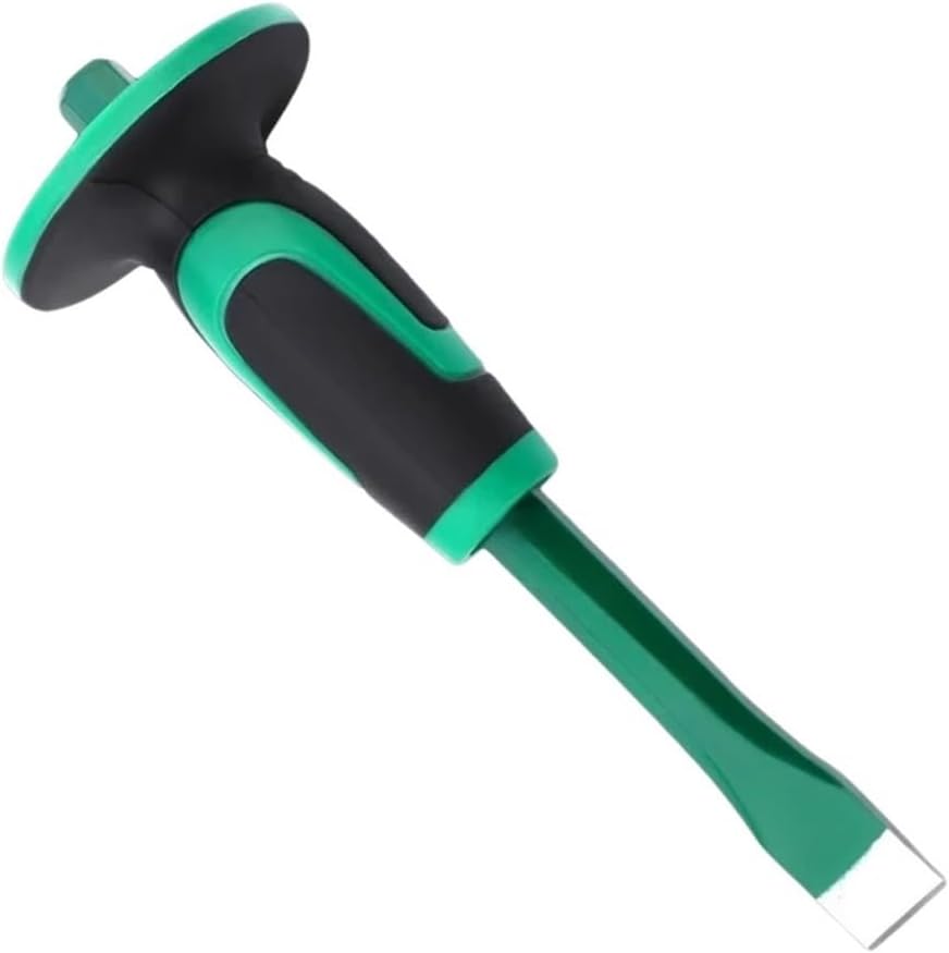 250MM/300MM Masonry Chisel With Hand Guard Heavy Duty Pointed Flat End Rock Concrete Stone Chisel For Demolishing Carving
