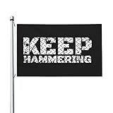 Entero 3x5 Ft. Red and Black Fade Resistant Outdoor Flag Banner for Garden
