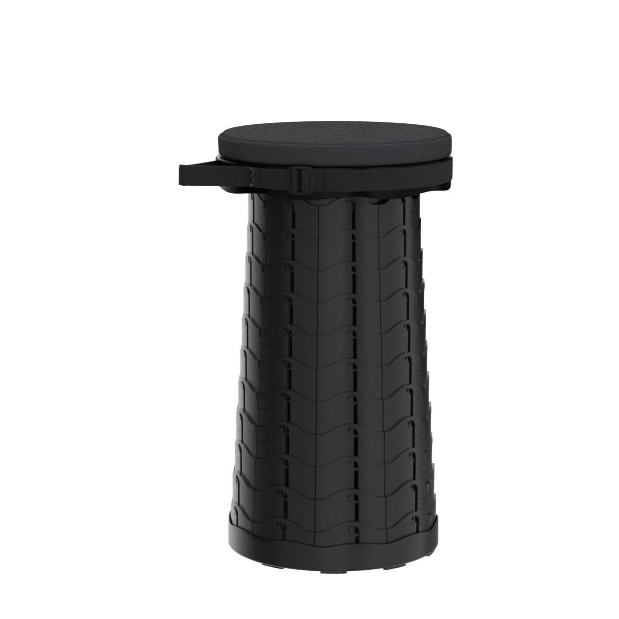 Hesanzol Sgabello Telescopico Portatile 2a Gen - Pieghevole Da 45 Cm Per Campeggio E Pesca - Portata 180 Kg