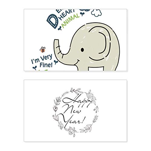Tarjeta conmemorativa de año nuevo Dream Cloud ideal para decorar el hogar con su elefante gris
