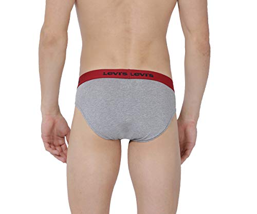 Image of Levi's Men Cotton 019 Classic Brief with Contoured Double Pouch, Tag Free Comfort & Smartskin Technology (Pack of 2)
