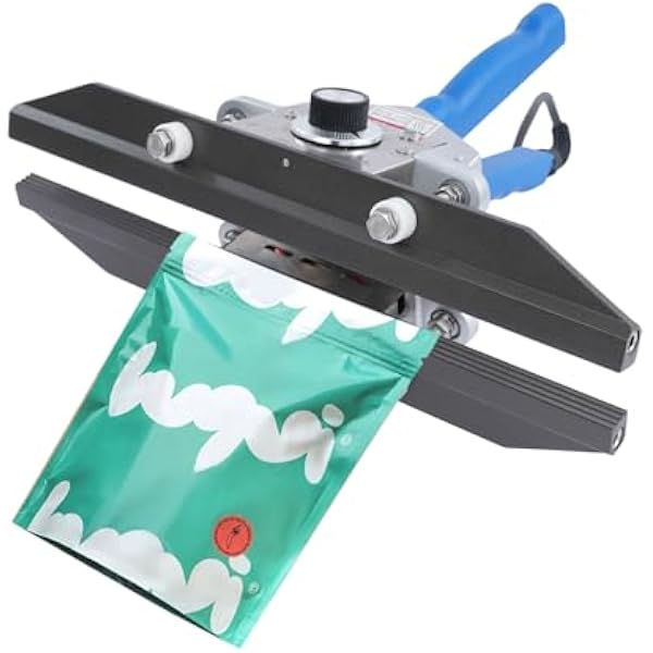Profesjonalna ręczna zgrzewarka, przenośna ręczna zgrzewarka FKR-300-500 W, regulowana 32-572℉, szerokość uszczelnienia 30,5 cm, antypoślizgowy uchwyt, do pakowania żywności/pakowania próżniowego
