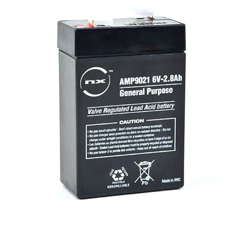 NX - 6V 2.8Ah Lead Acid Rechargeable Battery (all compatible) For General purpose | Scooters | Quad Bikes | Childrens Kids Toy Car Battery | Alarm | Electric Bike | Emergency power |