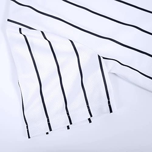 Babyhealthy Kids Baseball Jersey Striped Button Down Shirt Hip Hop Hipster Personalized Sport T Shirts Tops For Boys #TOP4