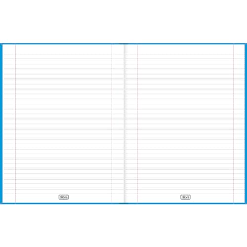 Tilibra - Caderno de Caligrafia Brochura Capa Dura Universitário D+ Azul 96 Folhas