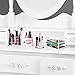 Kryllic Lipstick Holder, Essential Oils Makeup Storage Organizer - Clear Round Countertop Holder with 7 Slots Organizers for Brushes Nail Polish Eyeshadow Pens Make Up & Office Supplies
