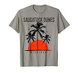 Michigan Saugatuck Dunes Surfing Surfboarding T-Shirt