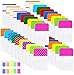 Norocme 900 Pieces Tabs Sticky Index Tabs,Writable and Repositionable File Tabs Flags Colored Page Markers Labels for Reading Notes, Books and Classify Files, 41 Sets (20 Colors,1 Inch)
