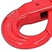 1.12 Ton Clevis Hook, Clevis Hooks with Latch Lifting Grab Hook Heavy Duty Lifting Hook Chain Hook Locking Swiveling Hook Sling Hook Swivel Self-Locking Hook Clevis Slip Grab Hook for Engine Lifting