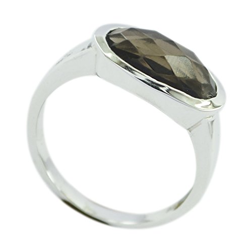 Quartz fumé bague argent artisanale pour sublimer vos tenues