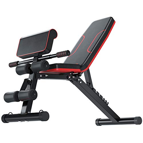 Adjustable Weight Bench for Full Body Workout, Training Exercise Workout Bench for Home Gym, Sit Up Bench Flat