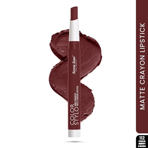 Image of Seven Seas Color Stylo NonTransfer Matte Crayon Lipstick Matte Finish | Waterproof | Long Lasting Stay Up to 24 hours (Cranberry Crush)