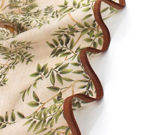 ANDANTINO 100% Pure Mulberry Silk Small Square Scarves -21'' x 21''- Digital Printed Neckerchief –Women Men Lightweight Scarf4