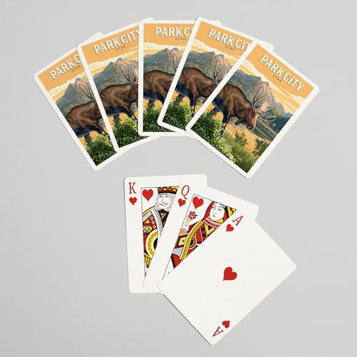 Lantern Press Park City Utah, Naipes Poker 52 cartas miniatura 7