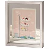 Opciones de visualización: se adapta a fotos de tamaño 10 x 15 cm, este marco ofrece flexibilidad para varios tipos de imágenes o recuerdos, ya sea colgado en la pared o colocado en una mesa.