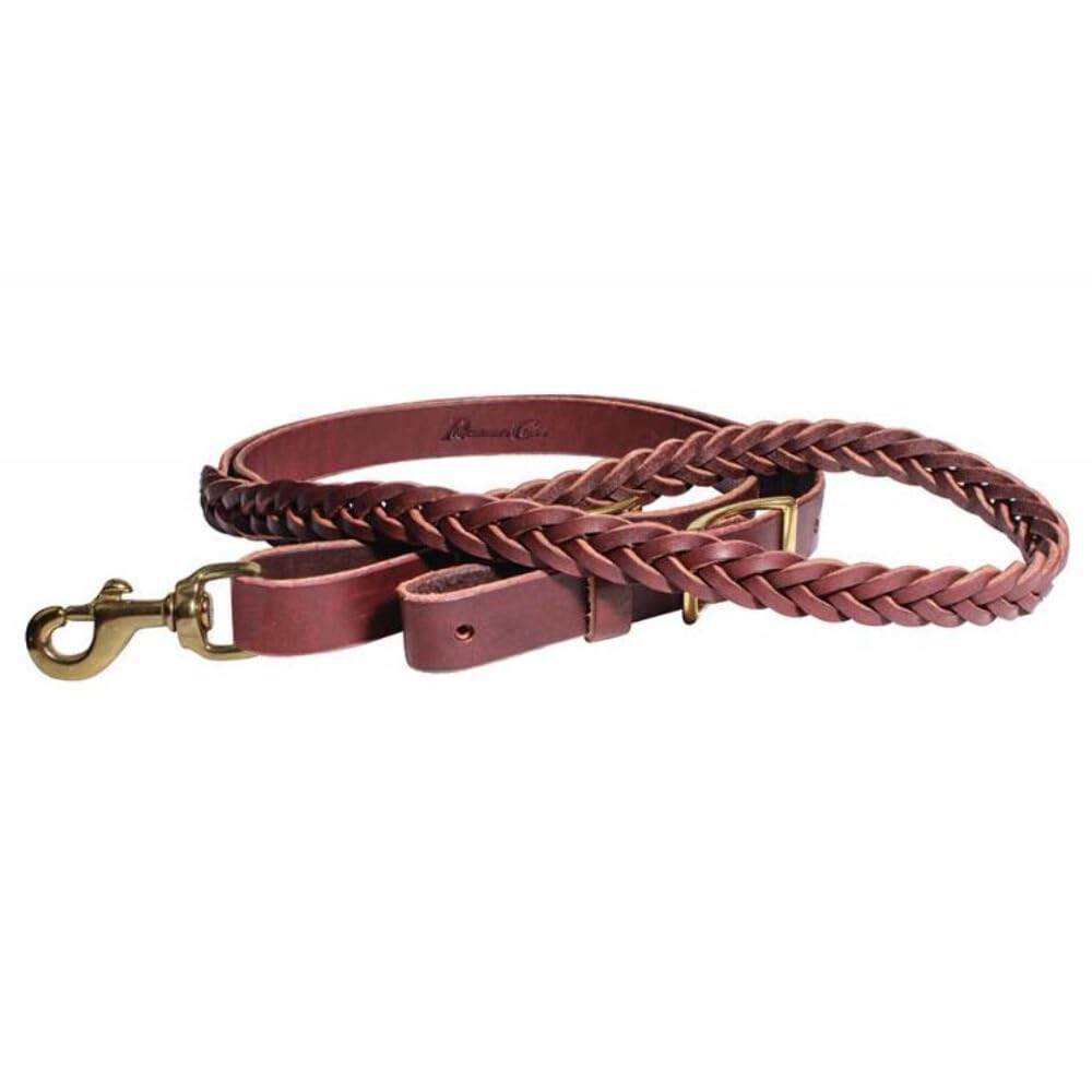Professional's Choice 5-Plait Burgundy Roping Rein