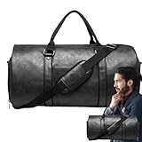 Bolsas de ropa de viaje - Traje impermeable, bolsa de transporte con acabado de cuero, organizador de zapatero | Solución de transporte de ropa sin arrugas para hombres, mujeres, viajes