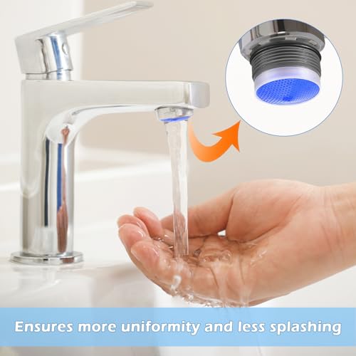 8-teilige Strahlregler für Wasserhähne, Strahlregler für Wasserhähne, Wasserhahnsieb-Strahlregler M21,5 mit 2 Strahlreglerschlüsseln für Badezimmer, Küche