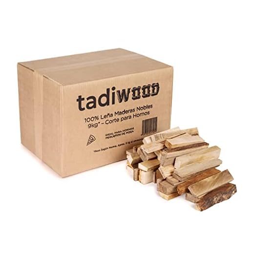 9kg Leña de Haya para hornos pequeños de Pizza de Exterior. Hecho en España. Madera de Haya. 100% Natural sin aditivos.