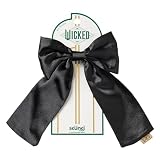 Wicked Satin Bow Barrette - hair accessories - hair bows - hair accessories for girls - gifts for her - Scunci by Conair - Black