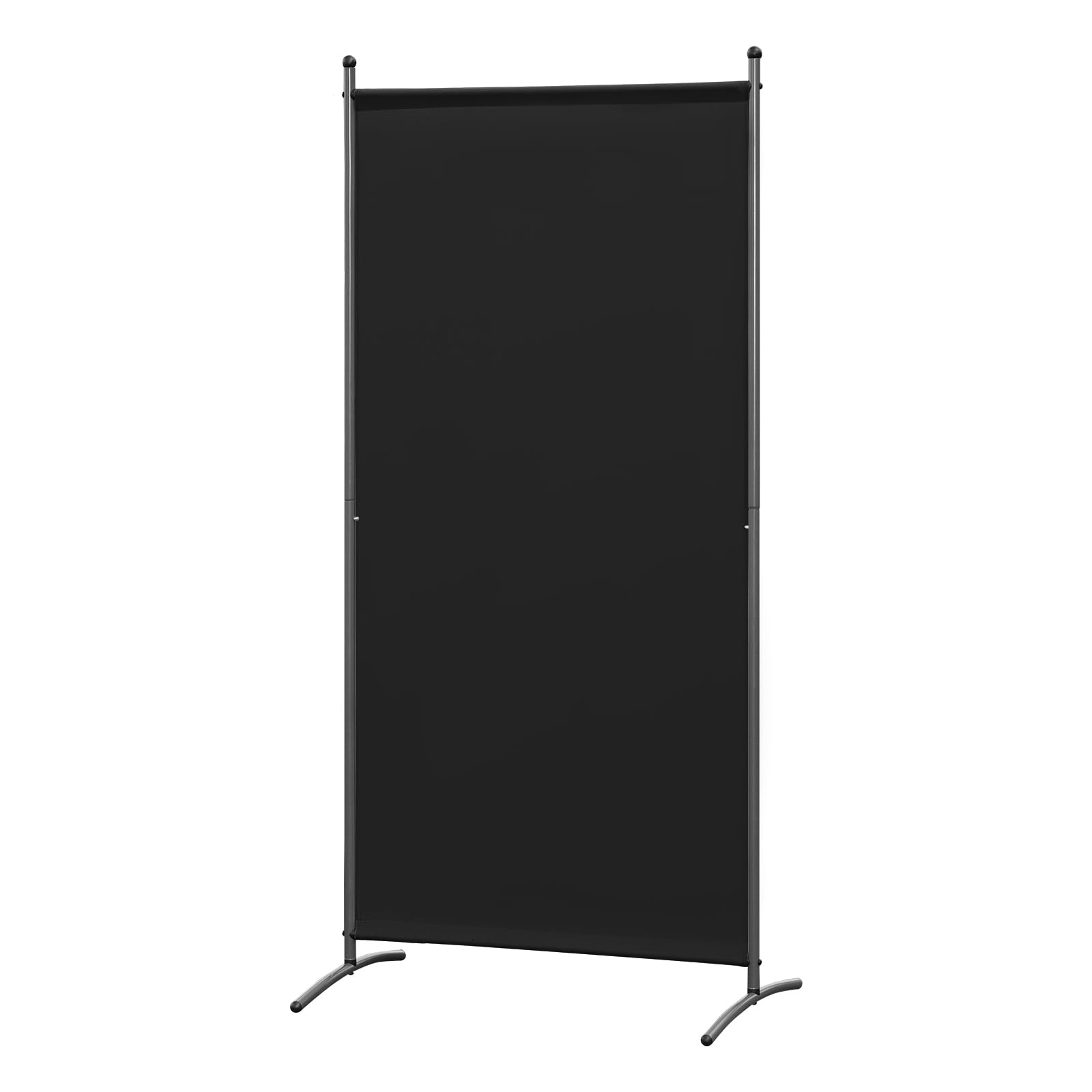 Angel Living Paravent 1 Panneaux Diviseurs de Chambre Séparateur de Panneaux Indépendant Paroi de Séparation Murale Séparation Visuelle pour Bureaux, Chambre à Coucher (Noir, 81 x 180 cm)