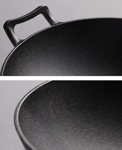 Wok de hierro sin recubrimiento 36 cm para cocina miniatura 4
