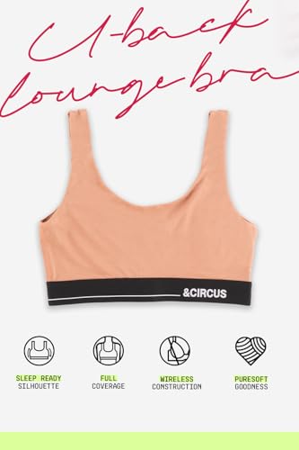 Image of &Circus PureSoft Non-Padded Lounge Bra for Women | Full Coverage Active Wear Sport Bra