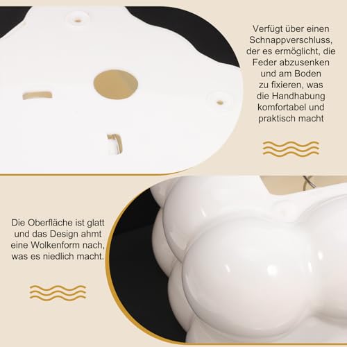 Zuckerwatte Box für Taschentücher - 20 x 13.5 x 8.7 cm Tücherbox in Wolkenform, Taschentuchbox Bubble, Praktische Tissue Box, Tücherbox Taschentuch Boxen für Schlafzimmer, Badezimmer, Wohnzimmer