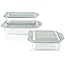 Pyrex Deep Baking Dish Set (6-Piece, BPA-Free Lids)