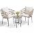YITAHOME 3 Pieces Outdoor Wicker Patio Conversation Bistro Set, All-Weather Patio Furniture Set with Table & Cushions, Outdoor Sectional Sofa for Patio, Balcony, Backyard, Deck, Beige