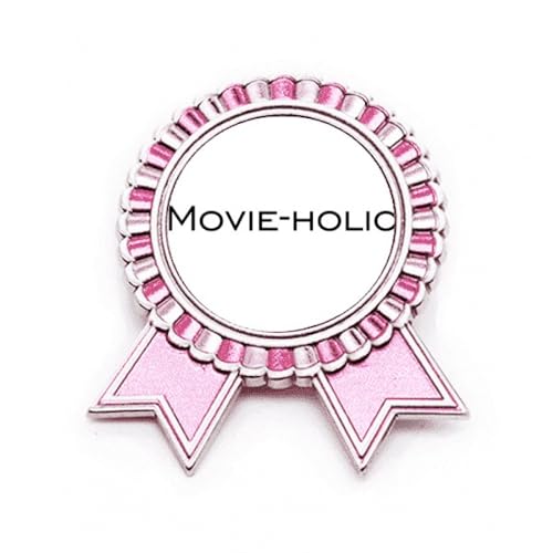 Broche Movie Holic Art déco rose en métal taille M aux finitions soignées