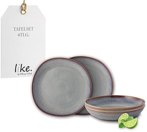 like. by Villeroy & Boch Lave beige Tafelset 4tlg